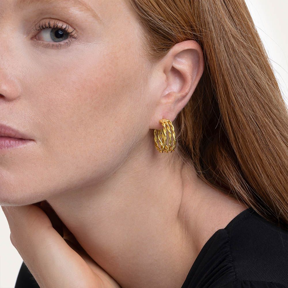 Semi Circular Earrings